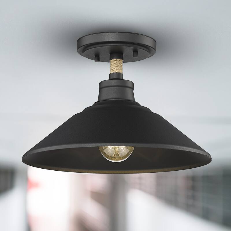 Journey 12" Wide 1-Light Semi-Flush