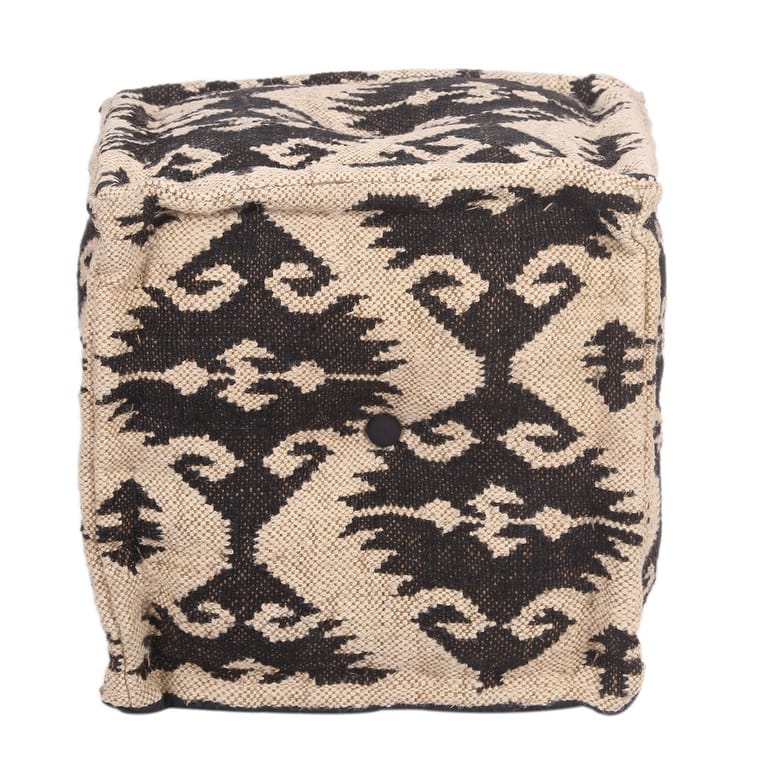 HERAT ORIENTAL Handmade Indo Upholstered Pouf