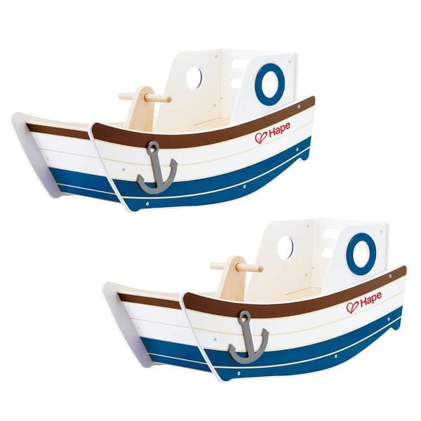 Hape High Seas Early Explorer Wooden Rocker Rocking Toddler Toy Boat (2 ...
