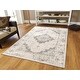 preview thumbnail 6 of 5, Copper Grove Tsarevo Distressed Medallion Area Rug 2'x3' - Ivory