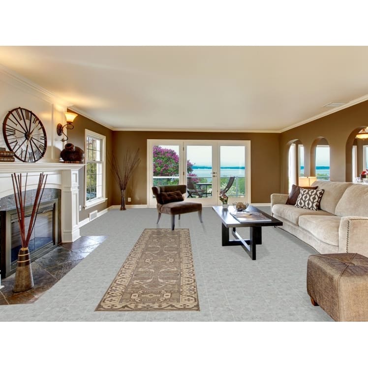 Hand Knotted Oriental 100% Wool Carpet Transitional All-Over Greys & Charcoal Oushak Runner Rug - 11' 9'' X 2' 8''