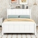 preview thumbnail 3 of 24, Full Size Platform Bed with Drawers and Storage Shelves