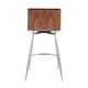 preview thumbnail 27 of 28, Mason Contemporary Swivel Counter Stool Upholstered in Faux Leather (Set of 2) - N/A