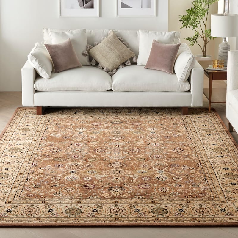 Nourison 2000 Vintage Persian Floral Area Rug - 8'6" x 11'6" - Mushroom - Rectangle