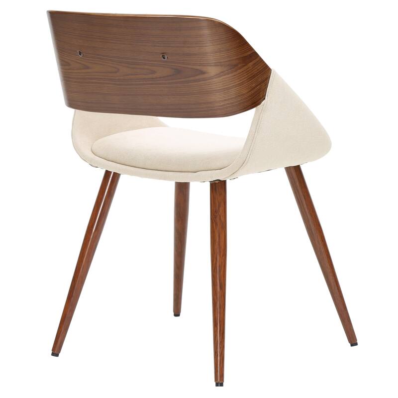 NPD Furniture Cyprus Upholstered Walnut Dining Chair