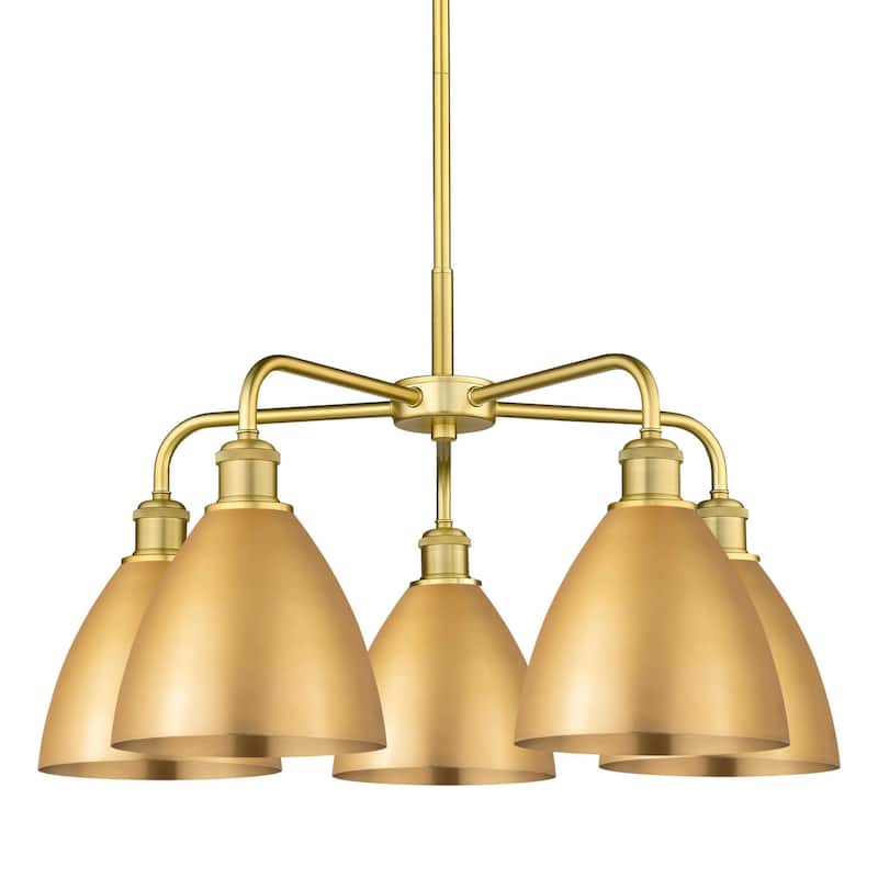 Innovations Lighting 516-5CR-16-26 Ballston Dome Chandelier Ballston - Satin Gold