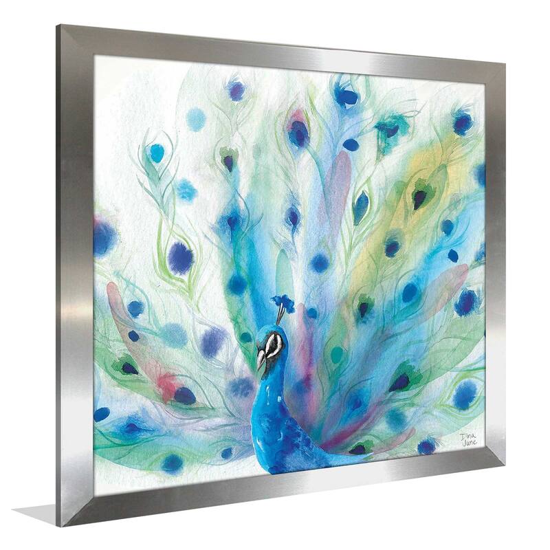 "Peacock Glory V" by Dina June Print on Acrylic.