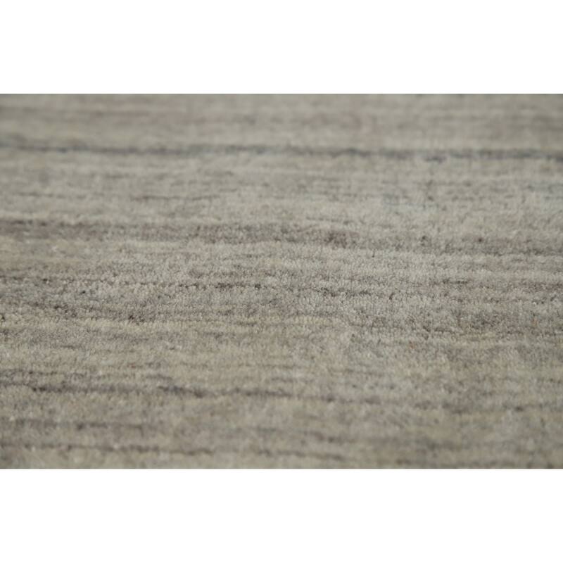 Hand Knotted Oriental 100% Wool Carpet Tribal Animal Pictorial Greys & Charcoal Gabbeh Area Rug - 7' 10'' X 5' 1''