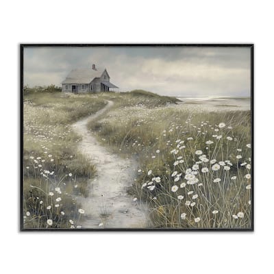 Stupell Path To Coastal Cottage Framed Giclee Art Design By Imagine It Images