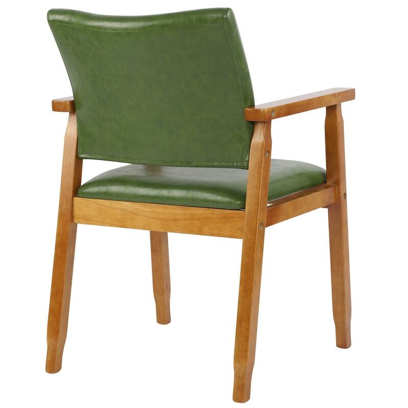 Walnut Upholstered Dining Chairs Solid Wood Arm Chair