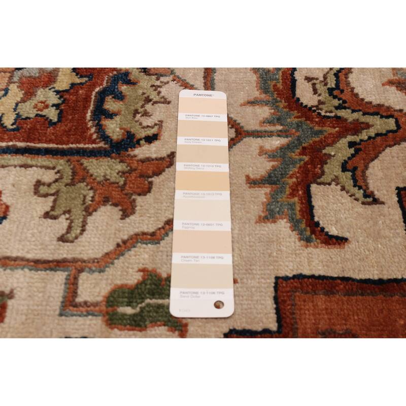 ECARPETGALLERY Hand-knotted Jules Sultane Ivory Wool Rug - 9'4 x 13'6