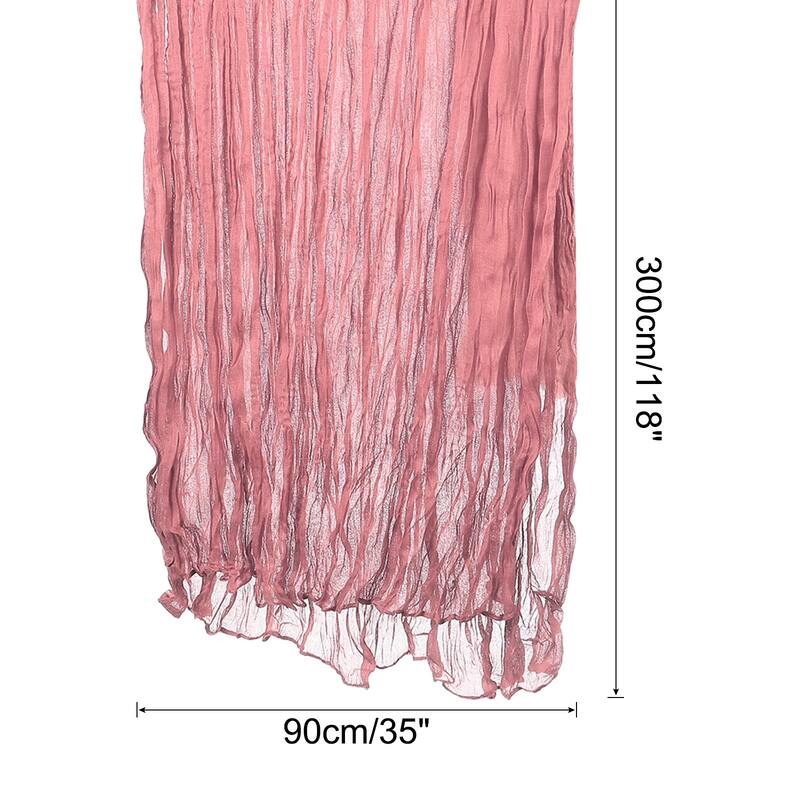 10Ft Cheesecloth Table Runner 35 x 118 Inch Rustic Gauze Tablecloth - Dusty Pink