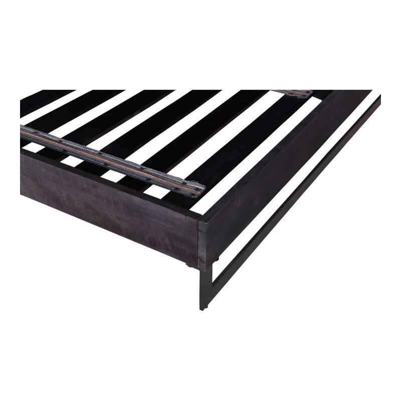 King Bed Modern Upholstered Platform Bed with Storage - Wooden King Size Bed Frame