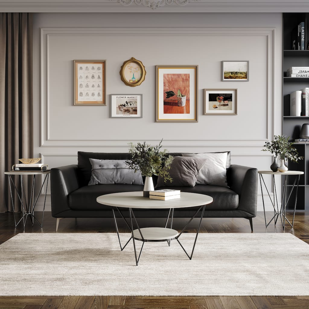 CraftPorch Classic 3- Pieces Coffee Table Set