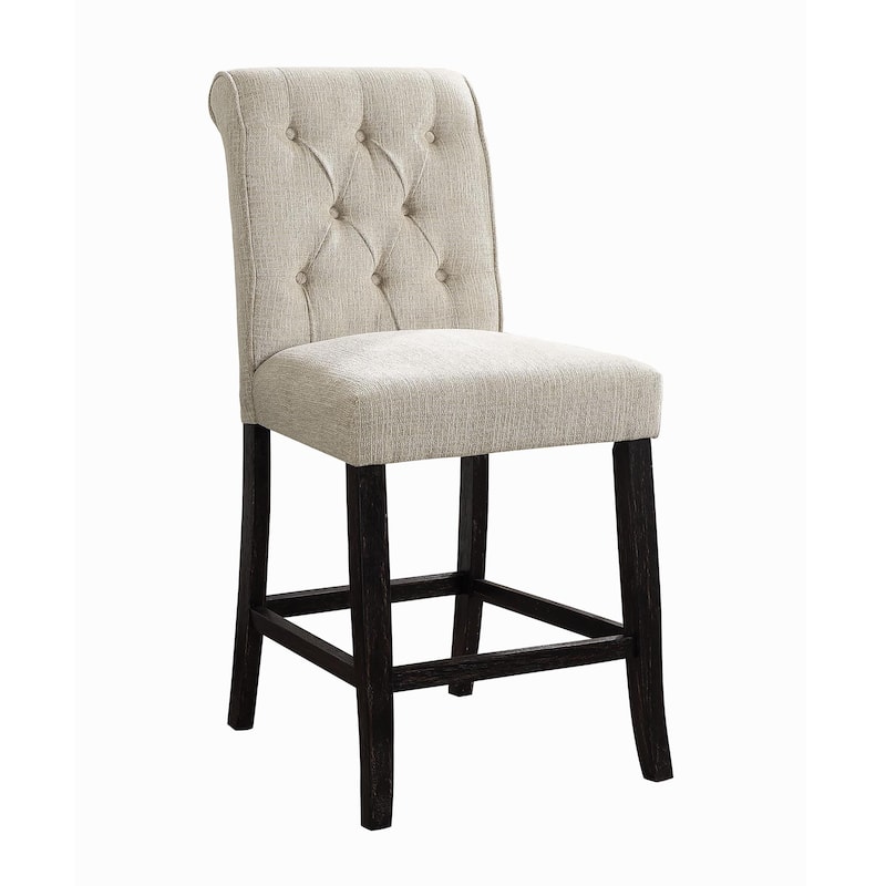Sheila Rustic Chenille Counter Height Chair (Set of 2) by Furniture of America