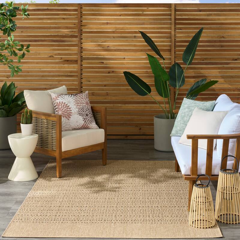 Nourison Tulum Indoor/Outdoor Striped Area Rug