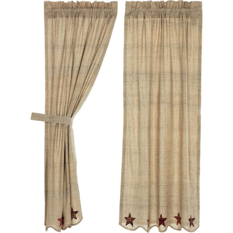 Abilene Star Short Panel Set of 2 63x36 - Short Panel 63x36
