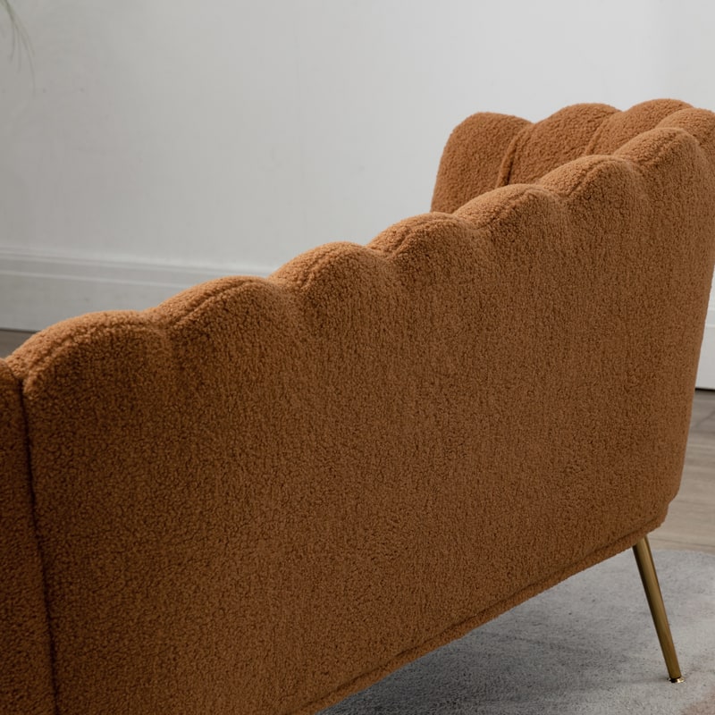59"W Mid-century Modern Tufted Loveseat Upholstered Sofa