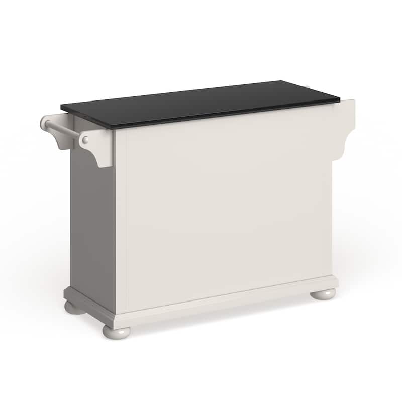 Crosley Alexandria Granite Top Full Size Kitchen Island/Cart - 18"d x 51.5"w x 34"h