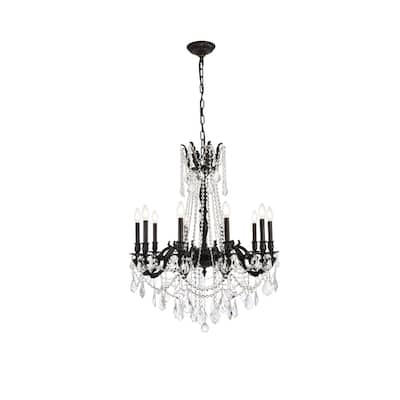 Fleur Illumination 10 light Dark Bronze Chandelier