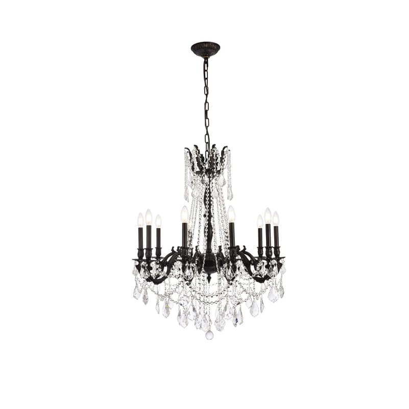 Fleur Illumination 10 light Dark Bronze Chandelier