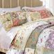 Greenland Home Fashions Blooming Prairie All Cotton Authentic Patchwork Quilt Set