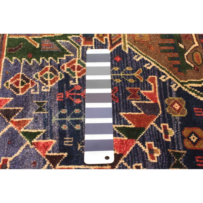 ECARPETGALLERY Hand-knotted Melis Vintage Dark Navy Wool Rug - 3'0 x 6'10