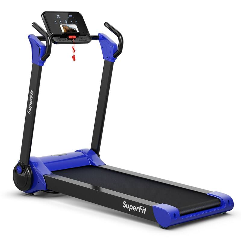 SuperFit 2.25HP Folding Electric Motorized Treadmill w/ Speaker - 55.9" x 30.5" x 49.5"