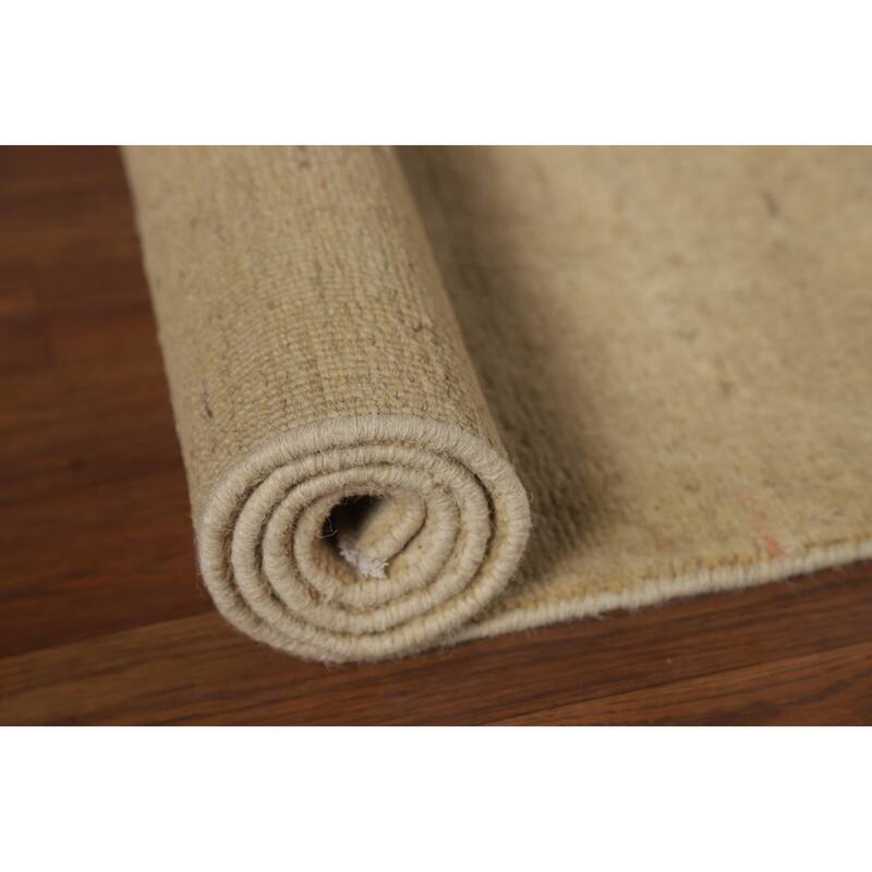 Gabbeh Oriental Runner Rug Hand-Knotted Wool Carpet - 4'1"x 11'3"
