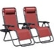 preview thumbnail 7 of 61, Homall Patio Zero Gravity Chair Lawn Lounge Chair with Pillow Set of 2