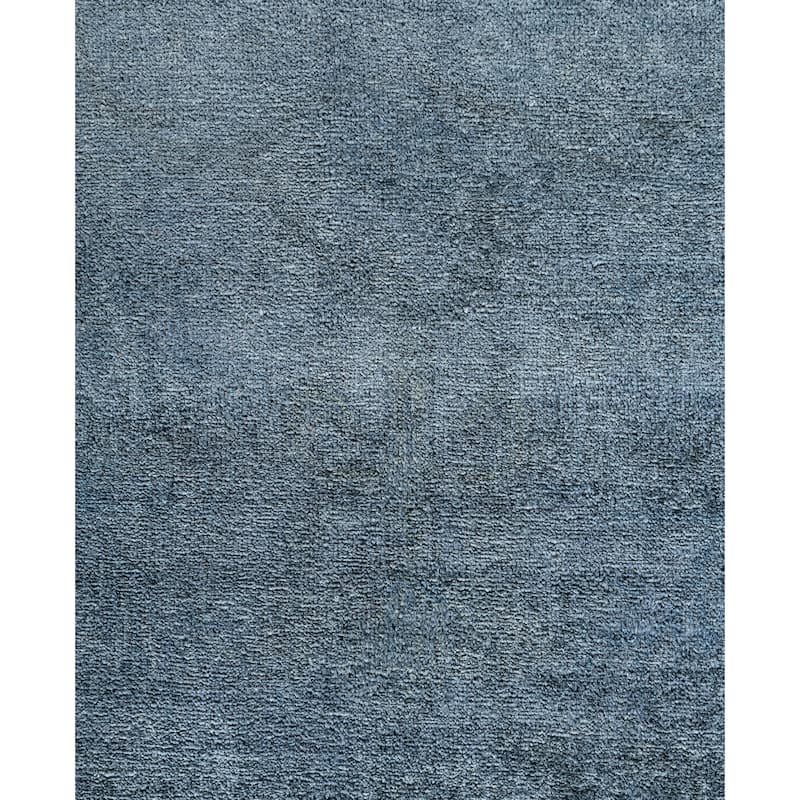 Overdyed One-of-a-Kind Hand-Knotted Area Rug - Blue - 8' 3" x 10' 4"