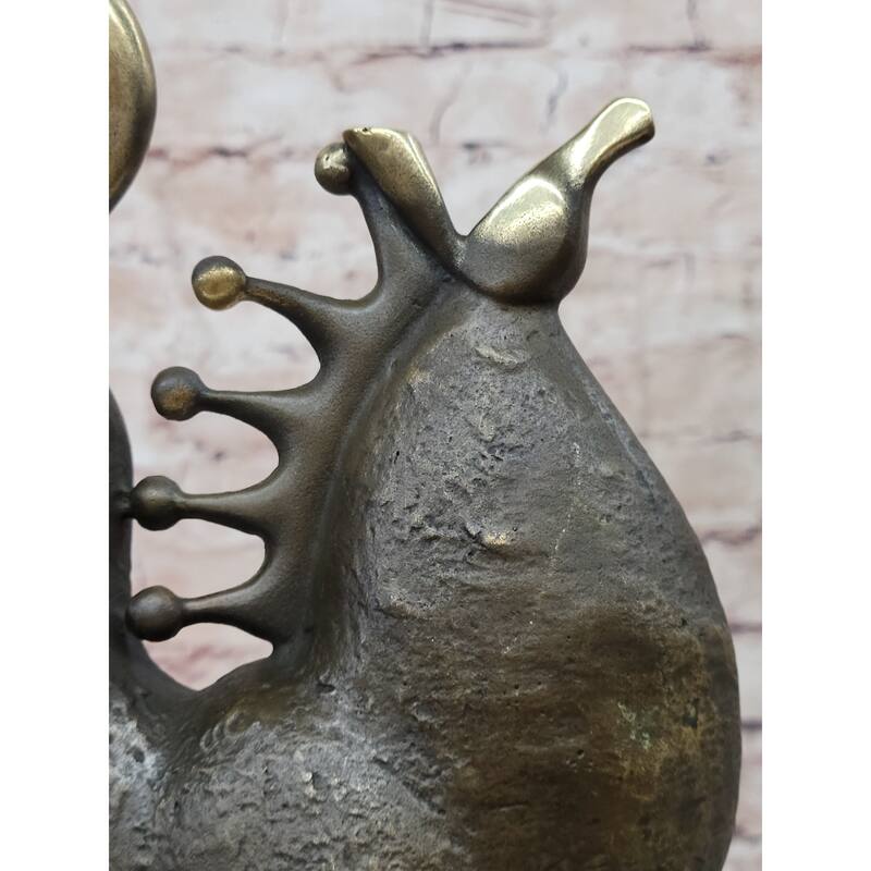 Abstract Modern Art Bucking Chinese Tang Horse Bronze Sculpture Figure By Milo