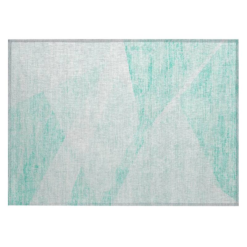 Machine Washable Indoor/ Outdoor Chantille Contemporary Geo Rug