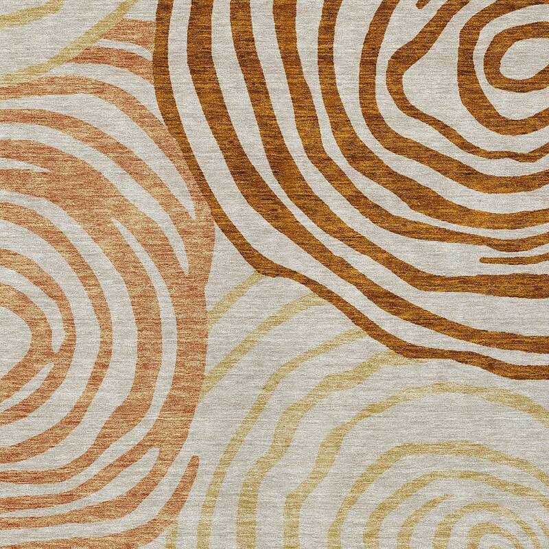 HomeRoots Abstract Transitional Rectangle Outdoor Rug