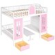 preview thumbnail 41 of 50, Full-Over-Full Bunk Bed with Changeable Table