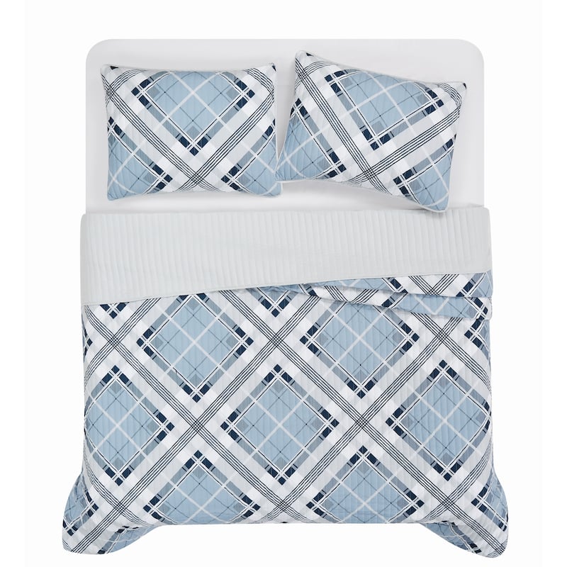 Truly Soft Lars Plaid 3 Piece Quilt Set