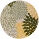 preview thumbnail 68 of 112, Nourison Aloha Floral Modern, Indoor/Outdoor Area Rug 5'3" x Round - Green/Multicolor