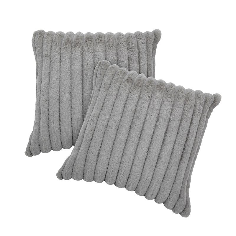 Cotton Flannel Sectional Sofa w/ Adjustable Headrests & Pillows