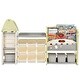 preview thumbnail 6 of 26, Multi-Functional Kids Toy Storage Organizer Furniture Set with Bins and Bookshelf - 72.8”L x 17.3”W x 43.3”H