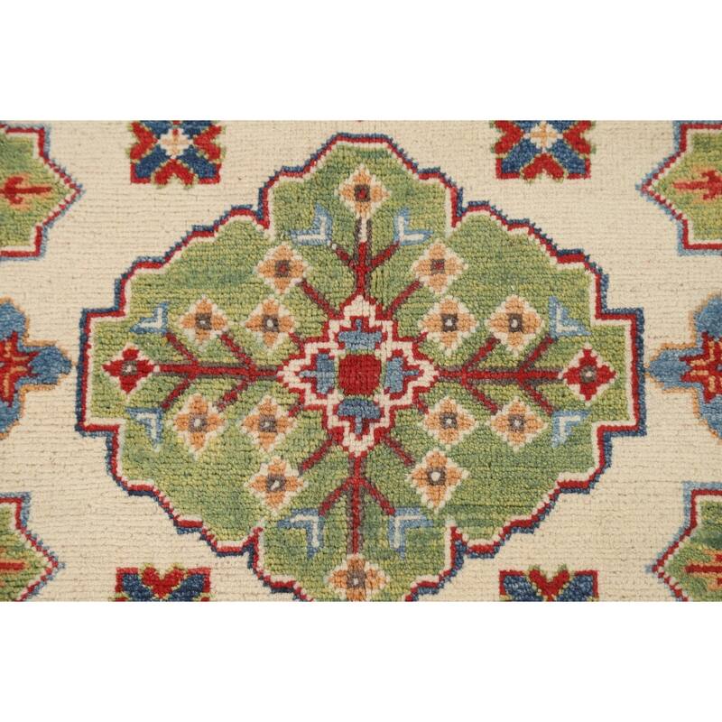 Vegetable Dye Geometric Kazak Oriental Area Rug Wool Hand-knotted - 10'1" x 15'4"