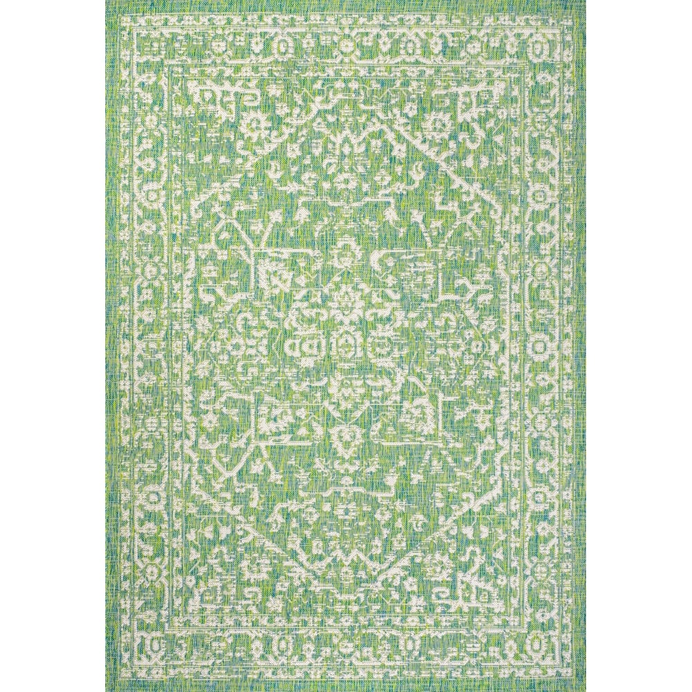 JONATHAN Y Medallion Textured Weave Indoor/Outdoor Area Rug