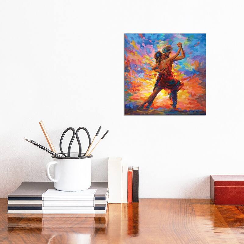 iCanvas "Tango Art" by Leon Devenice Canvas Print - 12x12x1.5
