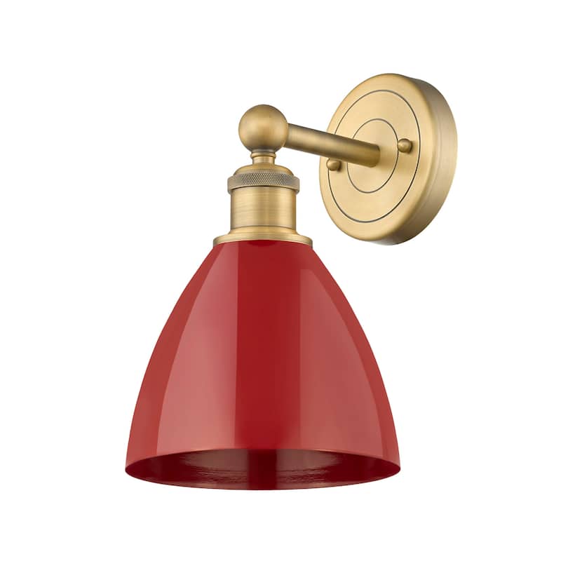 Innovations Lighting 616-1W-12-8 Plymouth Sconce Plymouth Dome 12"