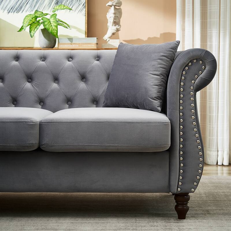 Oversized Corner Sofa Covers, L-Shaped Sectional Couch, 5-Seater Corner Sofas with 3 Cushions