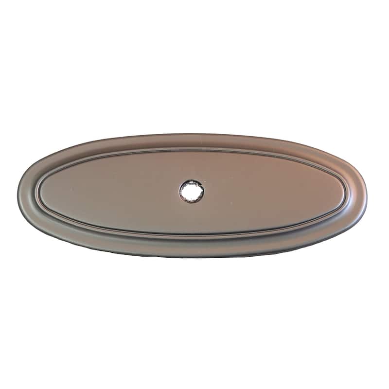 GlideRite 3 Inch Classic Thin Oblong Cabinet Backplate - 1034-GPH