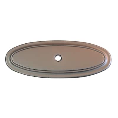 GlideRite 3 Inch Classic Thin Oblong Cabinet Backplate - 1034-GPH