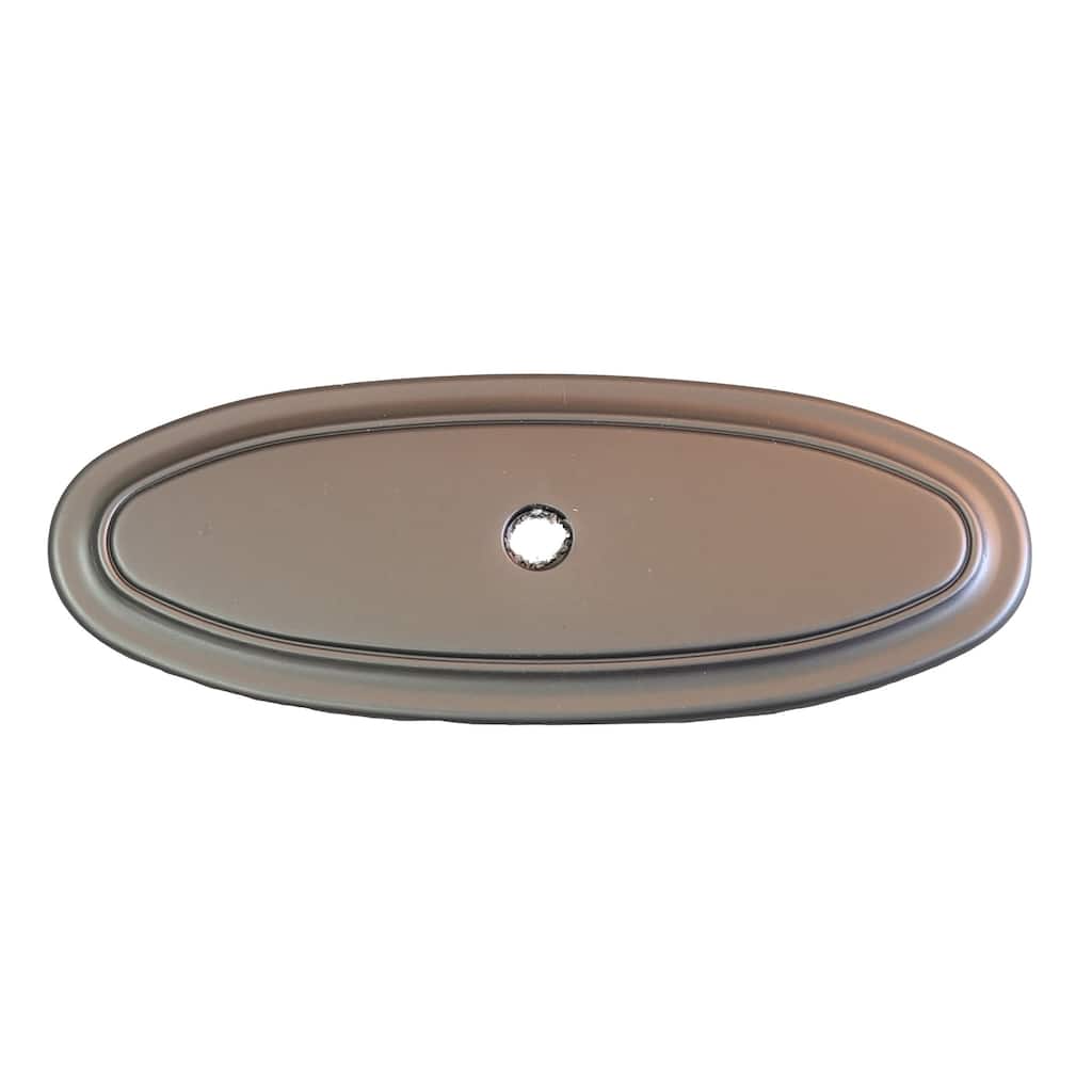 GlideRite 3 Inch Classic Thin Oblong Cabinet Backplate - 1034-GPH