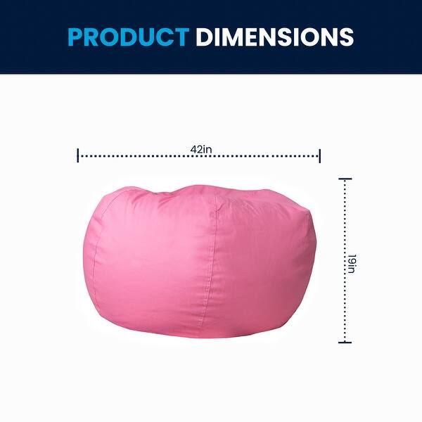 dimension image slide 9 of 22, Oversized Refillable Bean Bag Chair for Kids and Adults