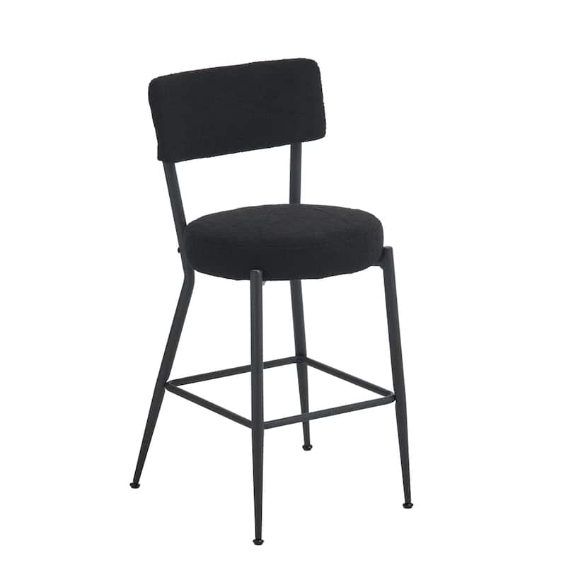 Ostweer Furniture Set of 2 Metal Base High Stool Island Seating