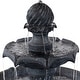 preview thumbnail 28 of 33, 2-Tier Arcade Solar with Battery Fountain with LED - Color Options